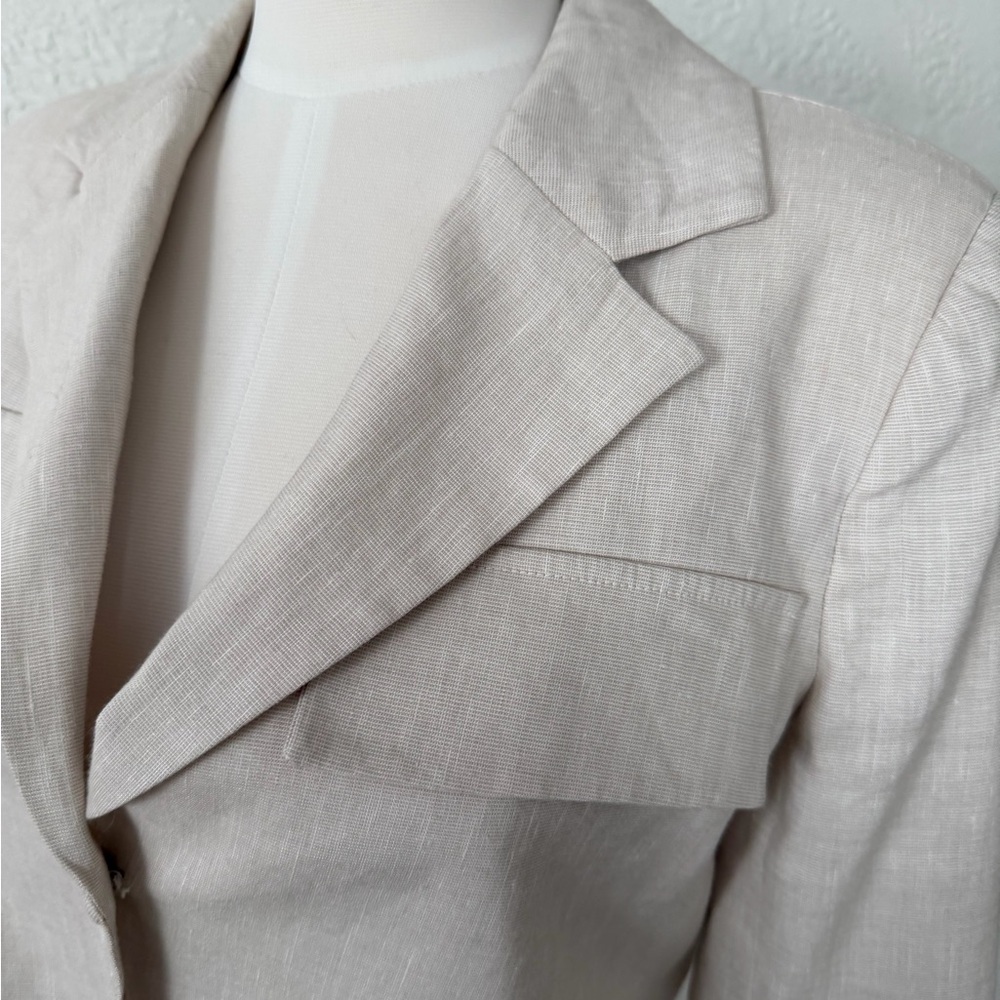 Camila Coelho Women's Cream Cropped Blazer - Picture 7 of 11
